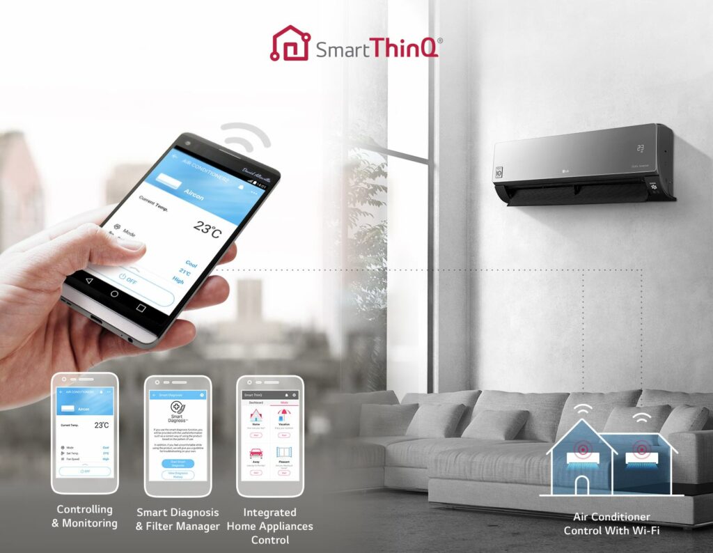 LG Smart ThinQ - Contrôle climatisation à distance